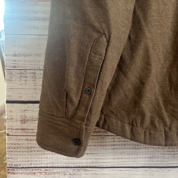 Everlane Dressy Men's Quilted  Field Jacket Brown Lined Chore Coat XL Heavy - Picture 5 of 11